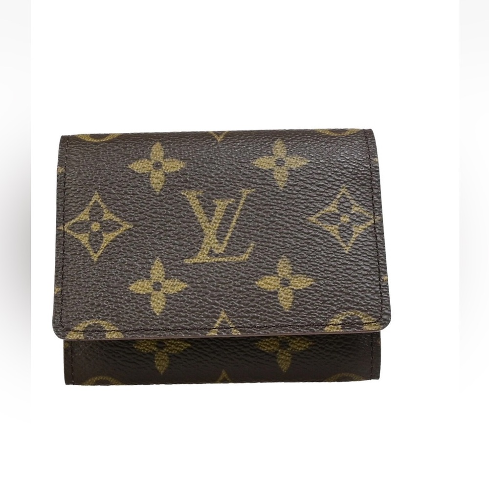 Louis Vuitton Brown Monogram Card Case Mini Wallet - Picture 3 of 16